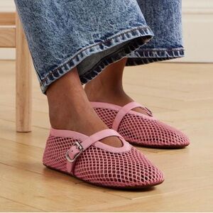 Pink Mesh alaia ballerina Shoes